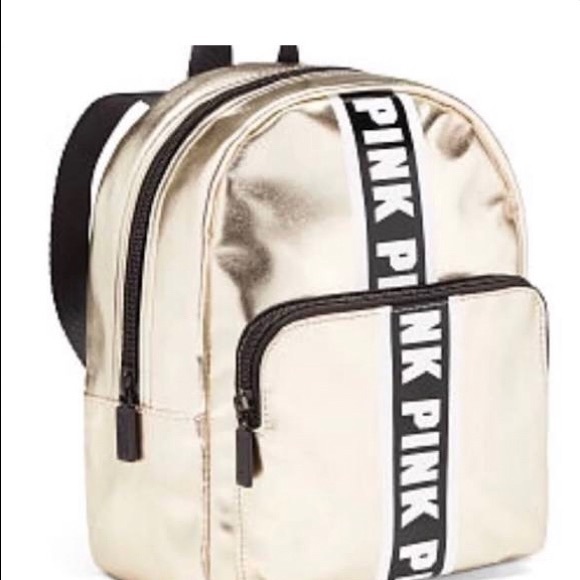PINK Victoria's Secret Handbags - Victoria’s Secret PINK Mini Metallic Backpack
